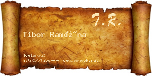Tibor Ramóna névjegykártya